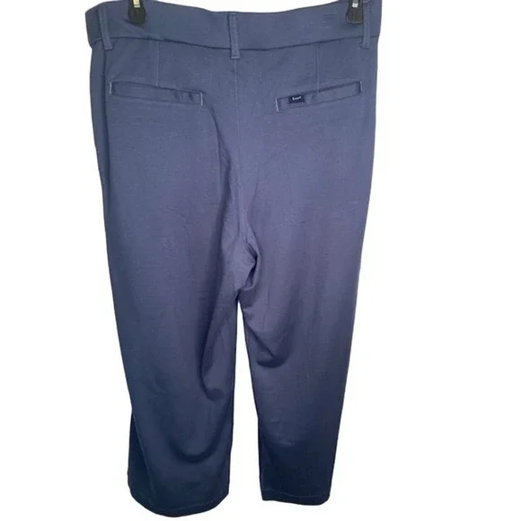 Lee Ultra Soft Waistband Womens Pull on 16W S Wide High Rise Blue Pants NEW - Picture 2 of 6